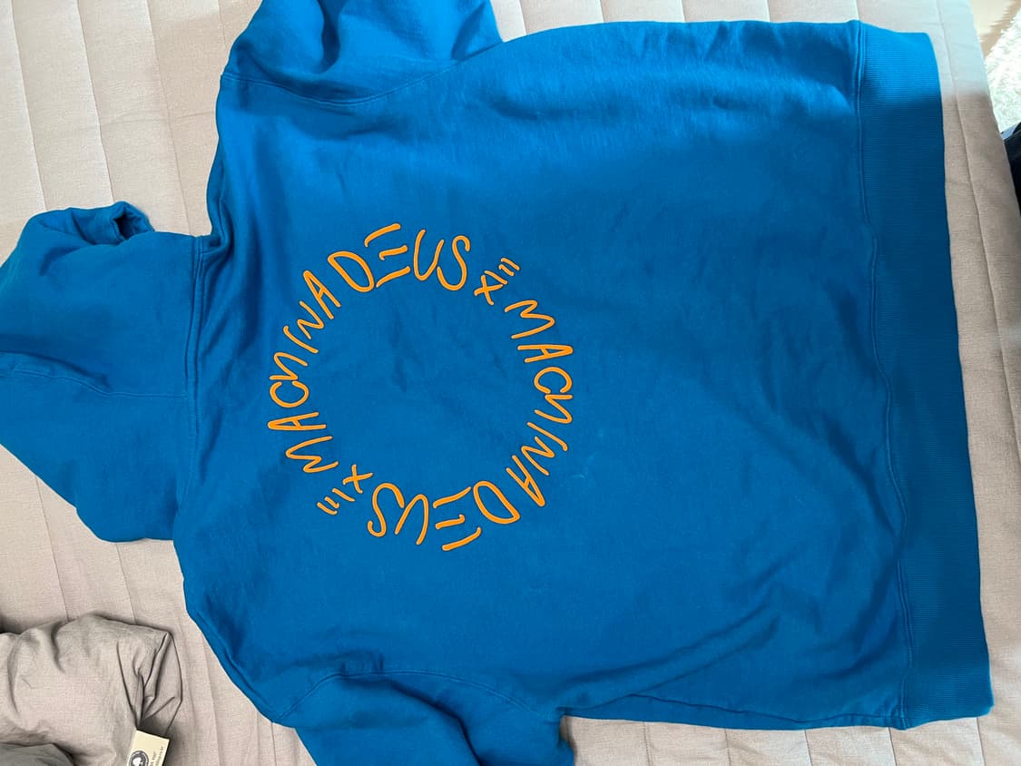 데우스 엑스 마키나 블루 후드티 xxl 상품이미지5