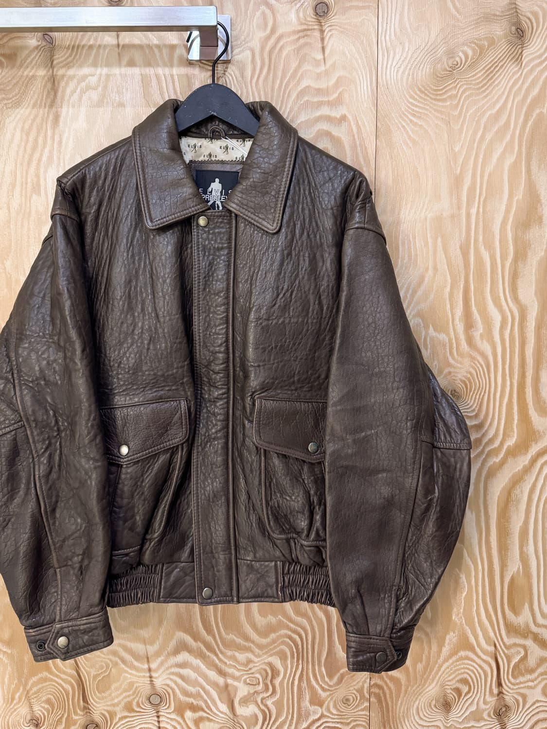 엘비스 프레슬리 90’s A-2 플라이트 레더 자켓 상품이미지2