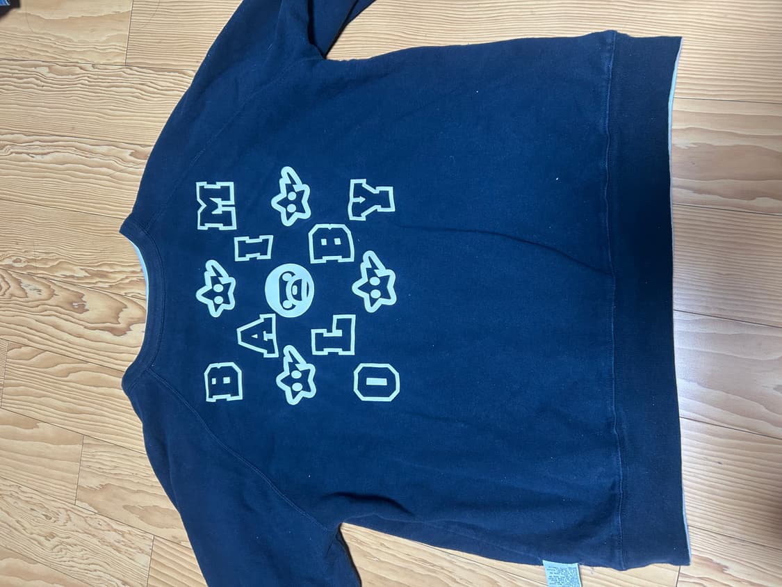 베이프 청계& 베이미마일로  리버서벌 맨투맨 상품이미지4