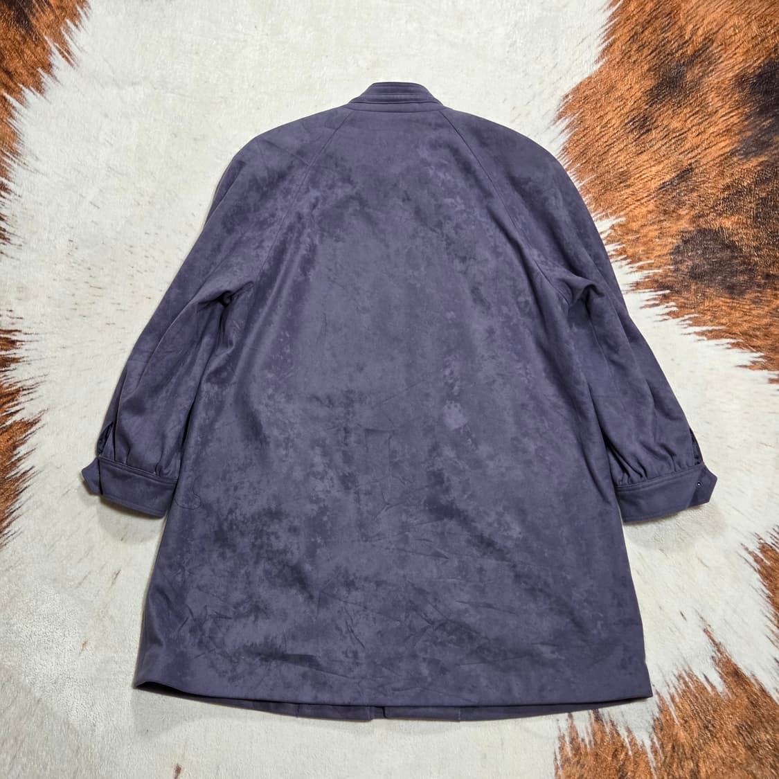 일본 빈티지 퍼플 미디 코트 자켓 상품이미지5