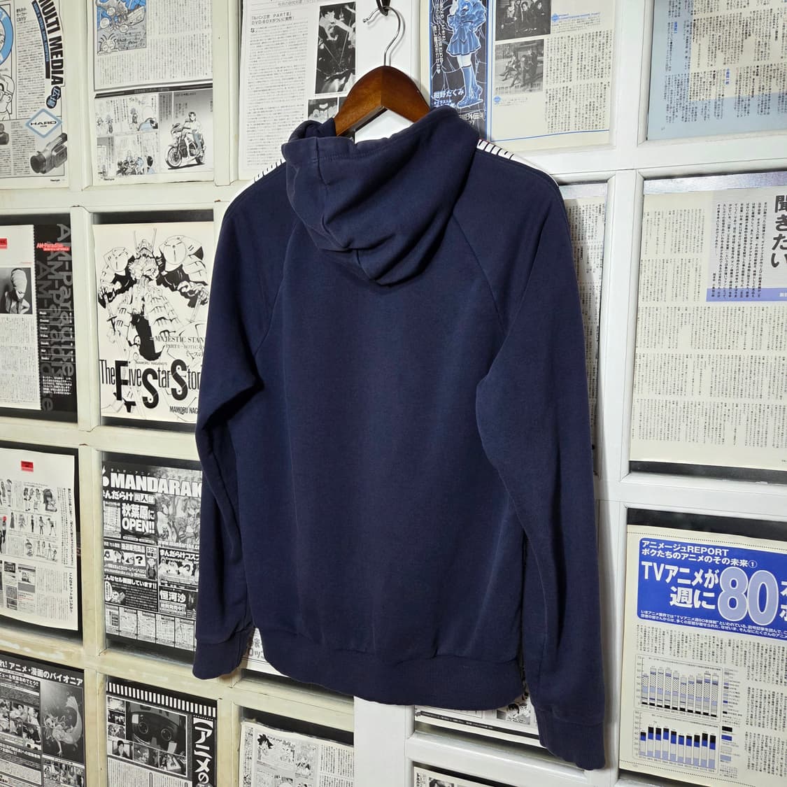 퓨마 네이비 사이드 트랙 라인 후드티 상품이미지6