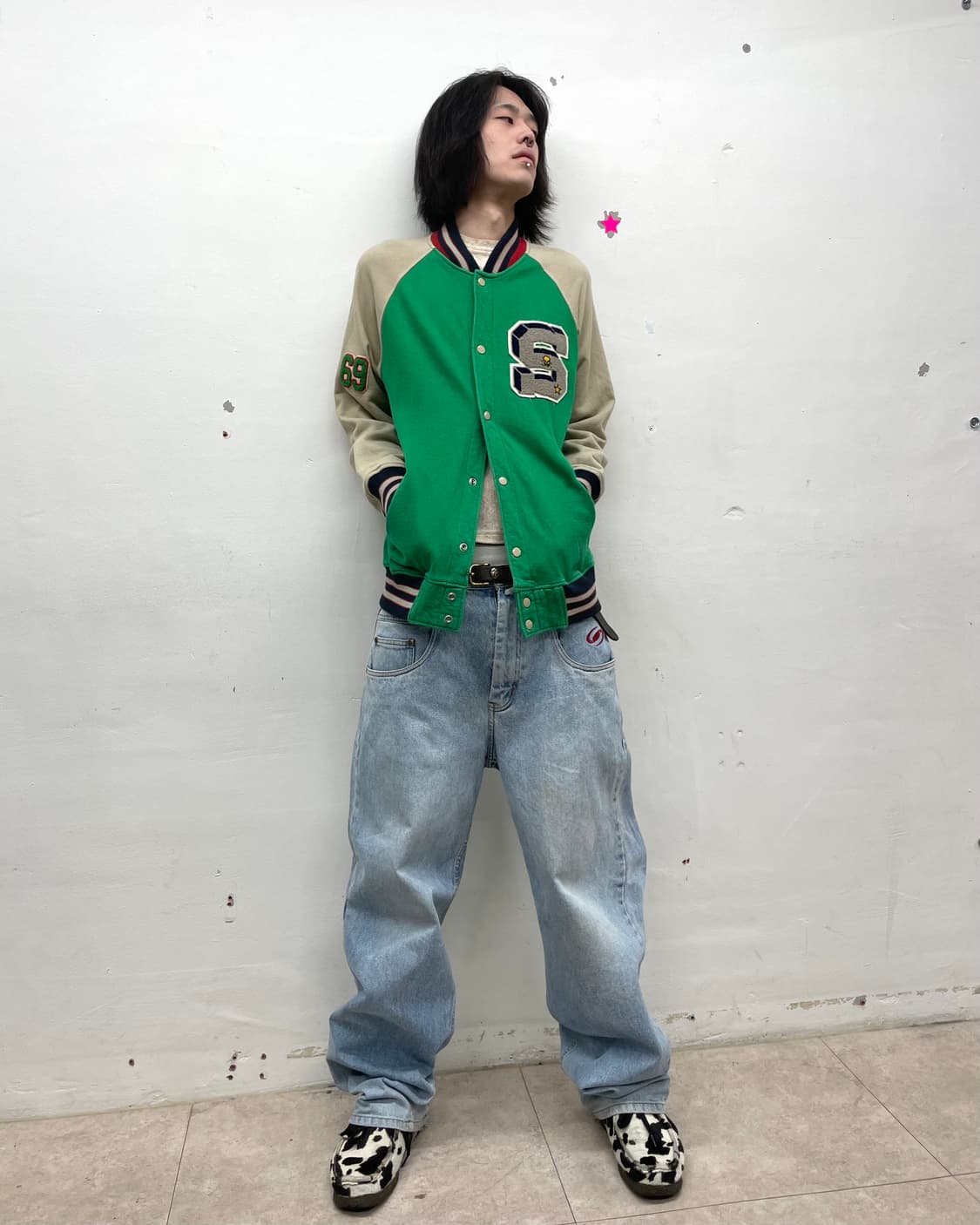S Skull 69 Green Jacket 상품이미지5