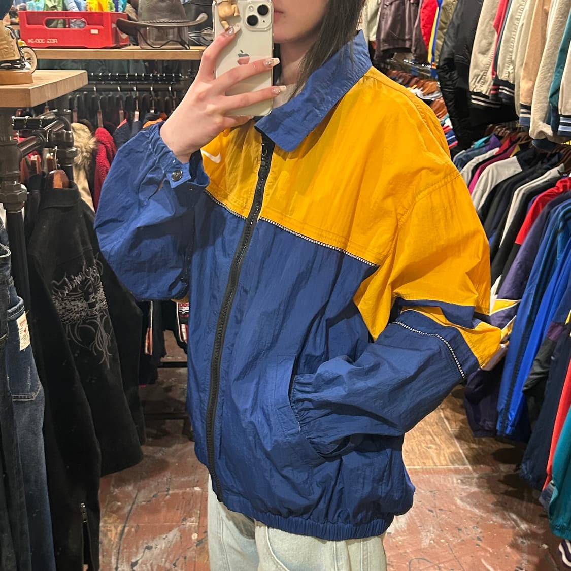 [HI] nike 바람막이 옐로우&블루 상품이미지4