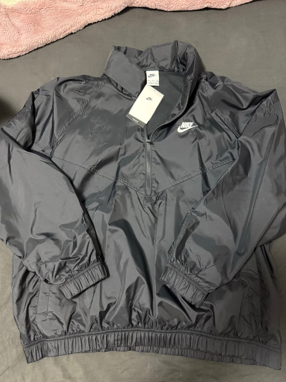 정품2회착용 나이키 윈드러너 바람막이 아노락 자켓 2xl 블랙 상품이미지1