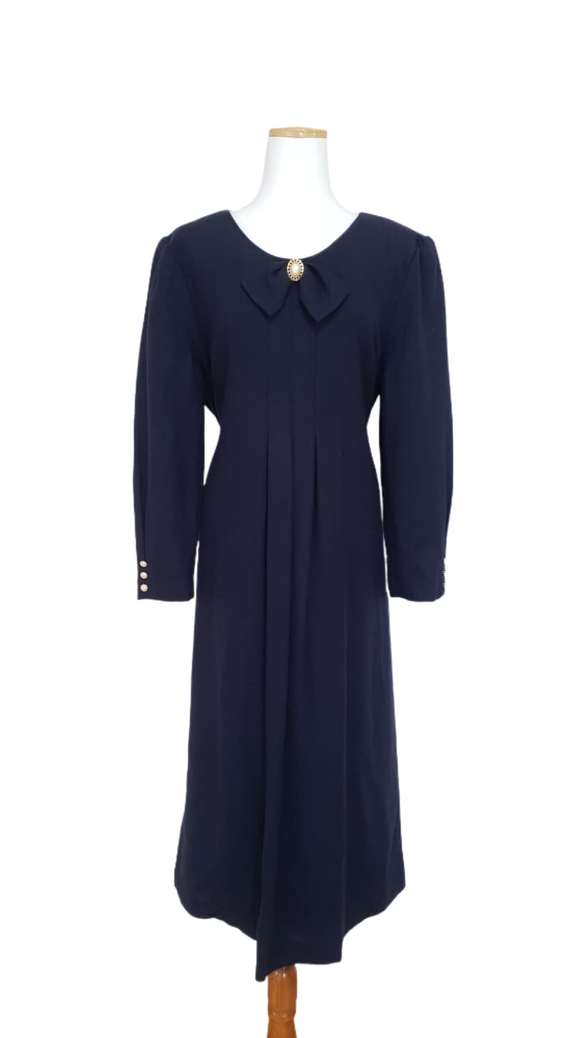 빈티지 모던 클래식 네이비 원피스 상품이미지6