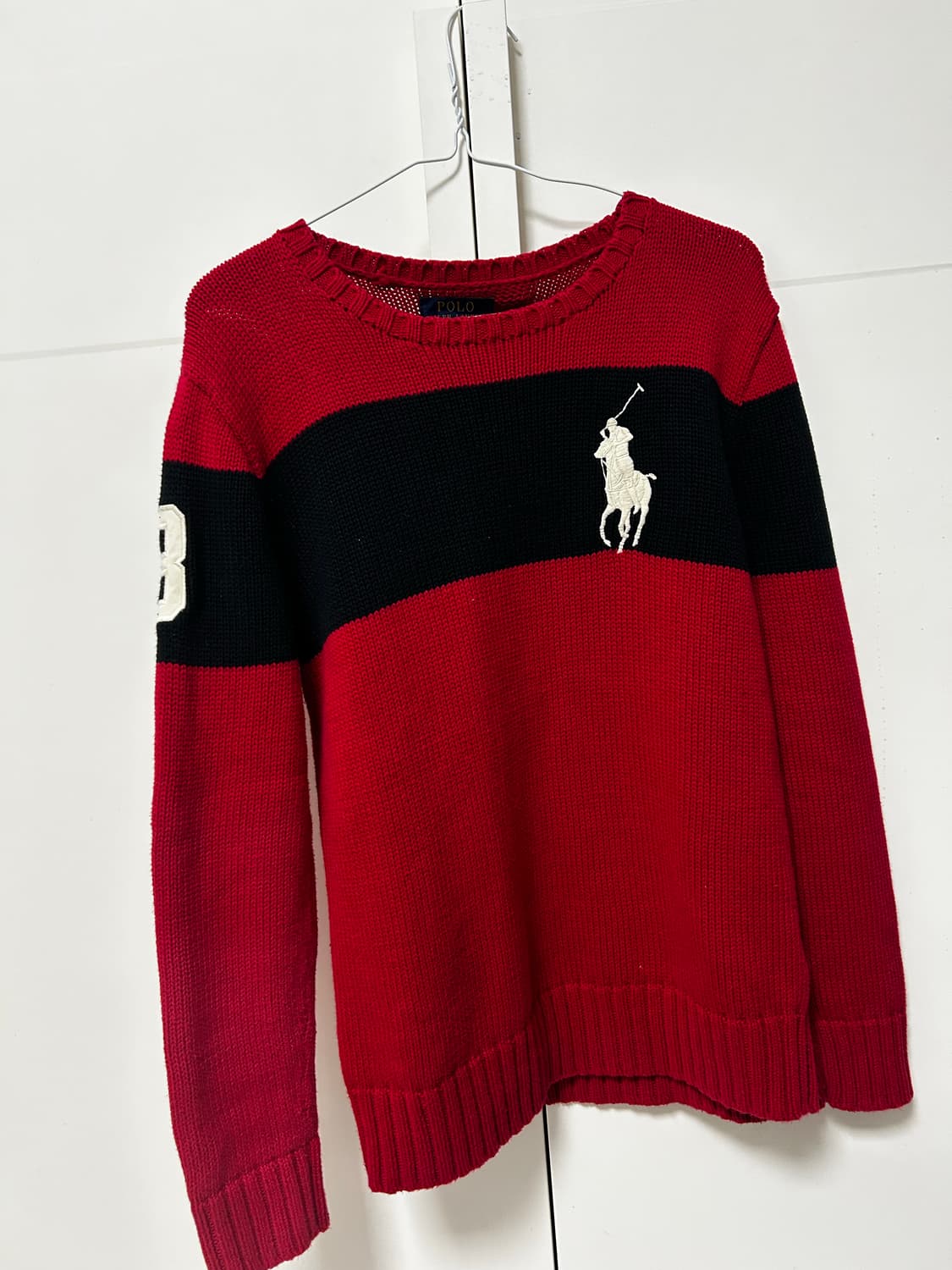 폴로 빅포니 레드 니트 상품이미지1
