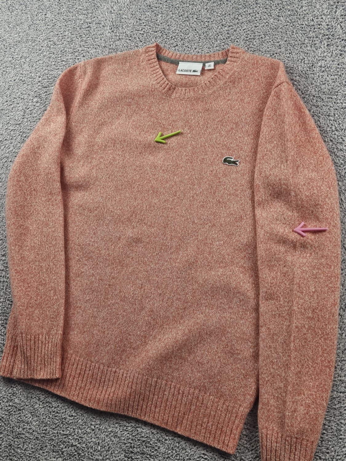 라코스테 울마크 블렌드 크루넥 니트 스웨터 ( L ) / 10627 상품이미지6
