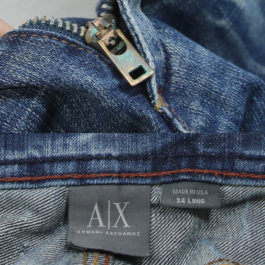 (착용컷) ARMANI EXCHANGE 데님 팬츠 (남성용 34.5) 상품이미지6