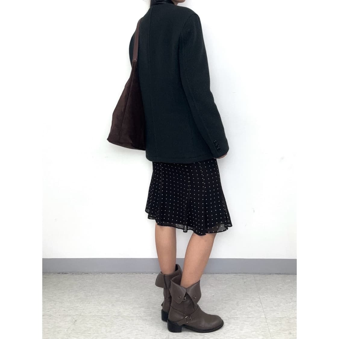 빈티지 블랙 머메이드 스커트 상품이미지2