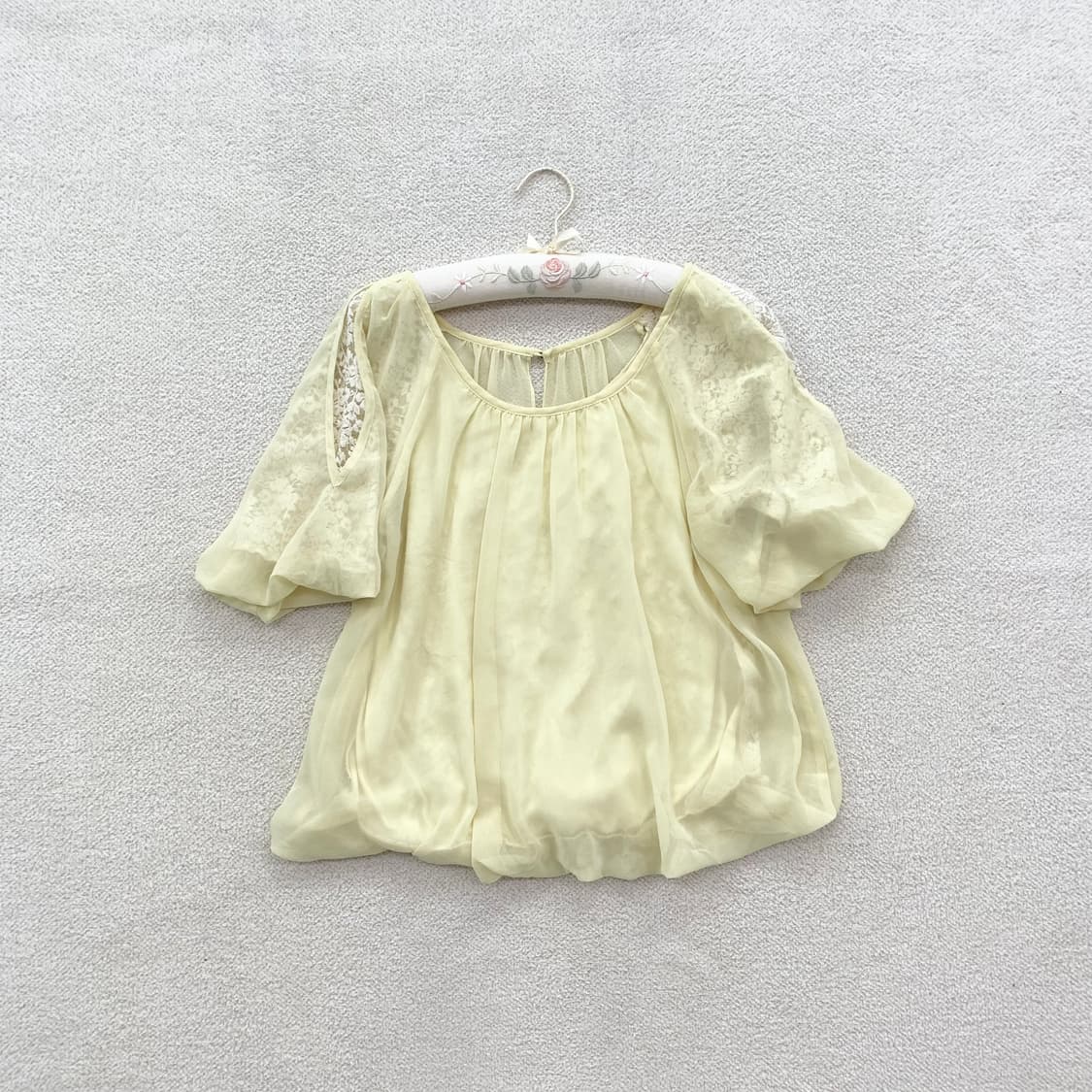 레몬 ♥ 레이스 페어리 벌룬핏 블라우스 상품이미지2