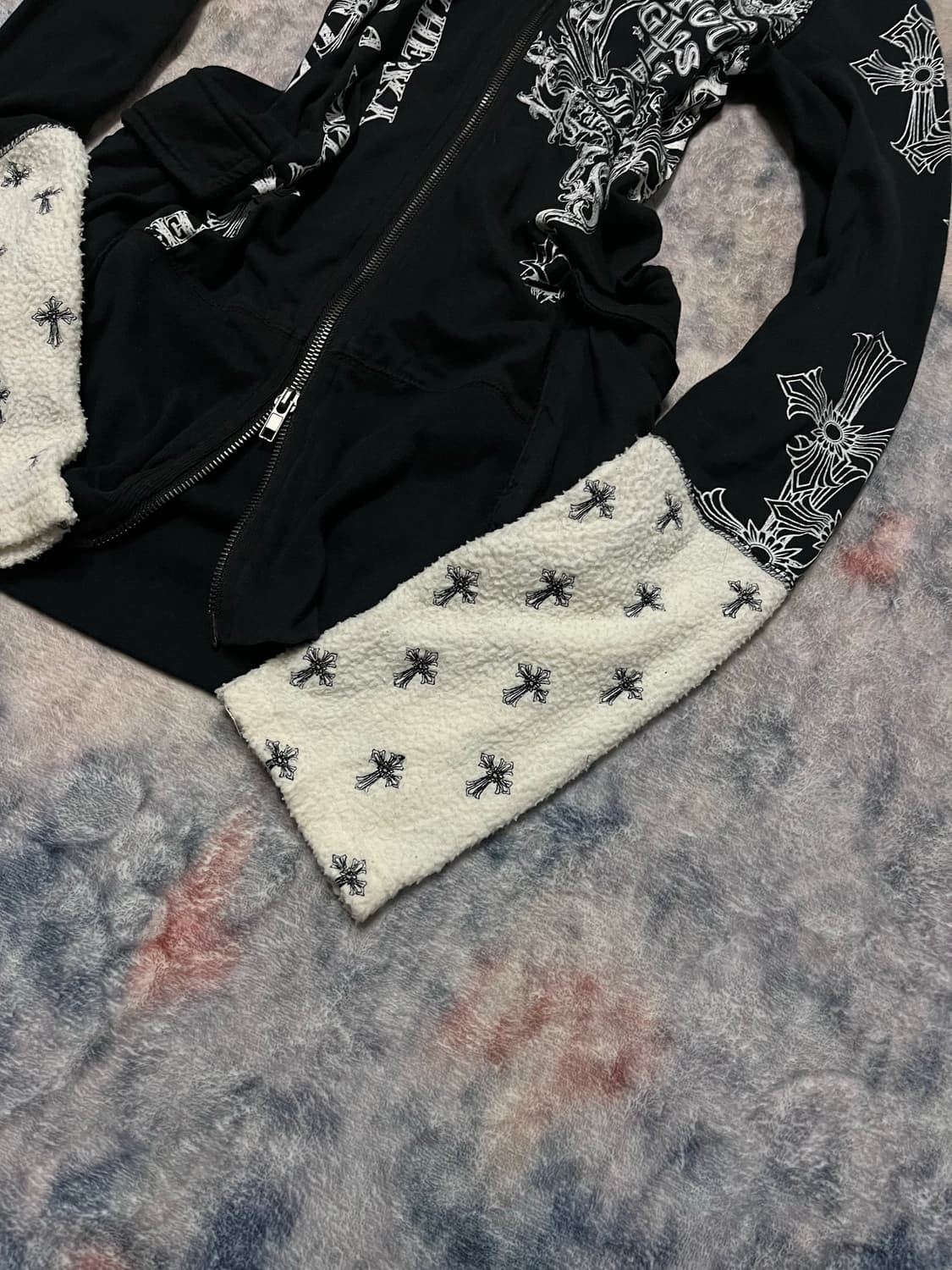 Glitz 00s rare cross gimmick hoodie  상품이미지6