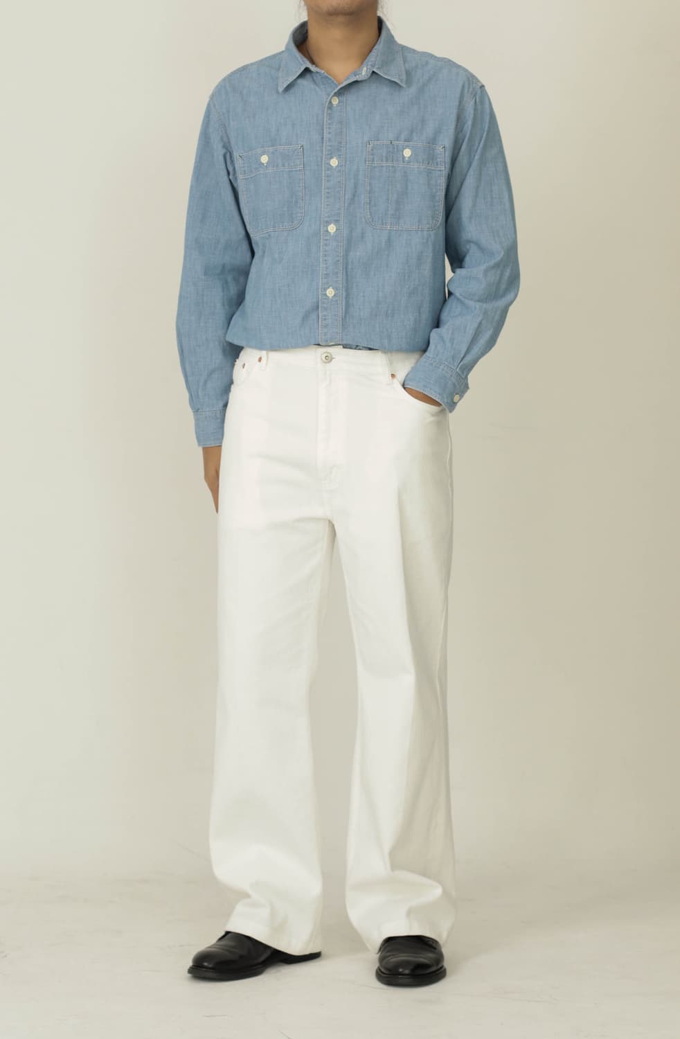 TAILLE 타일레 데님 트라우저 화이트 (3사이즈-32,33사이즈) 상품이미지6