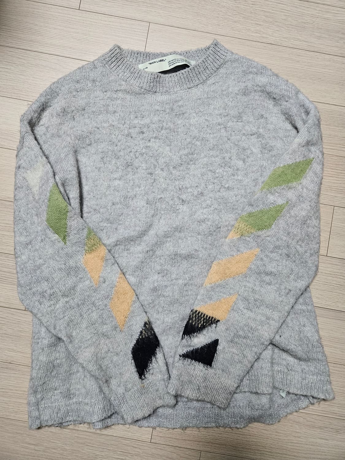 Off-white 오프화이트 모헤어 니트 상품이미지1