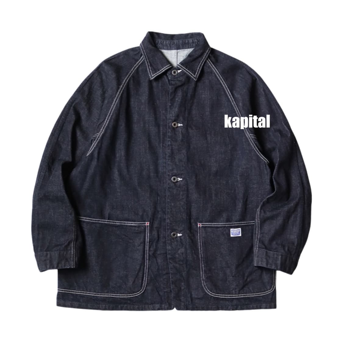[4][XL] 캐피탈 12온즈 데님 캑터스 커버올 자켓 인디고  상품이미지1