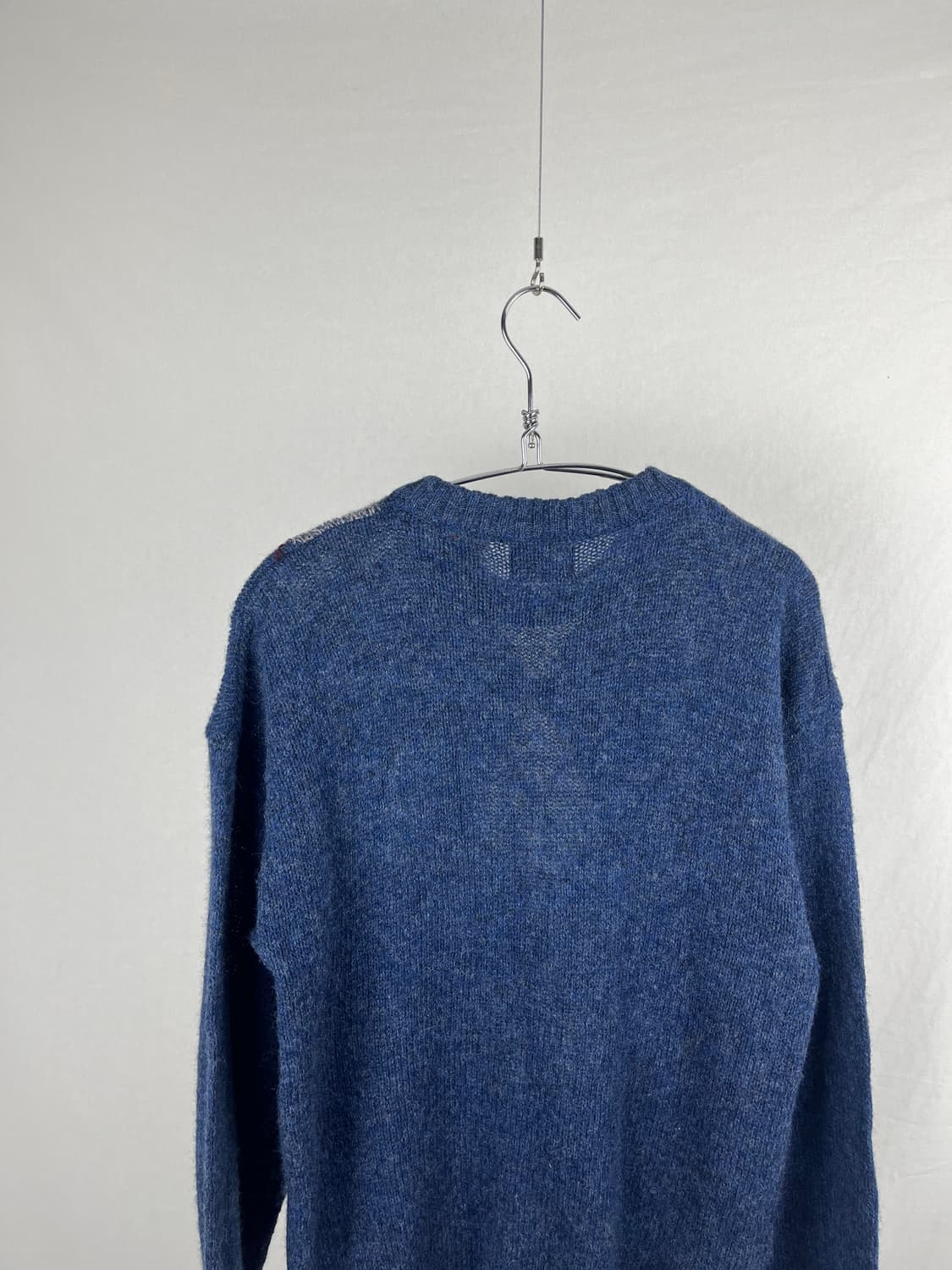 Vintage 울 아가일패턴 니트 상품이미지4