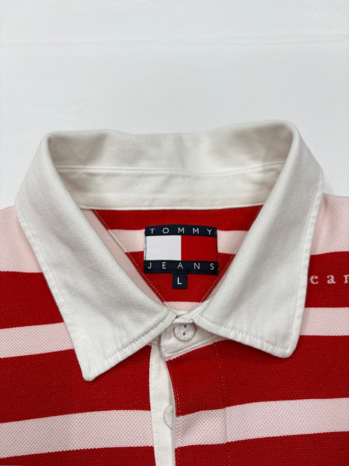 타미힐피거 올드스쿨 스트라이프 럭비티 pk 카라티 상품이미지3