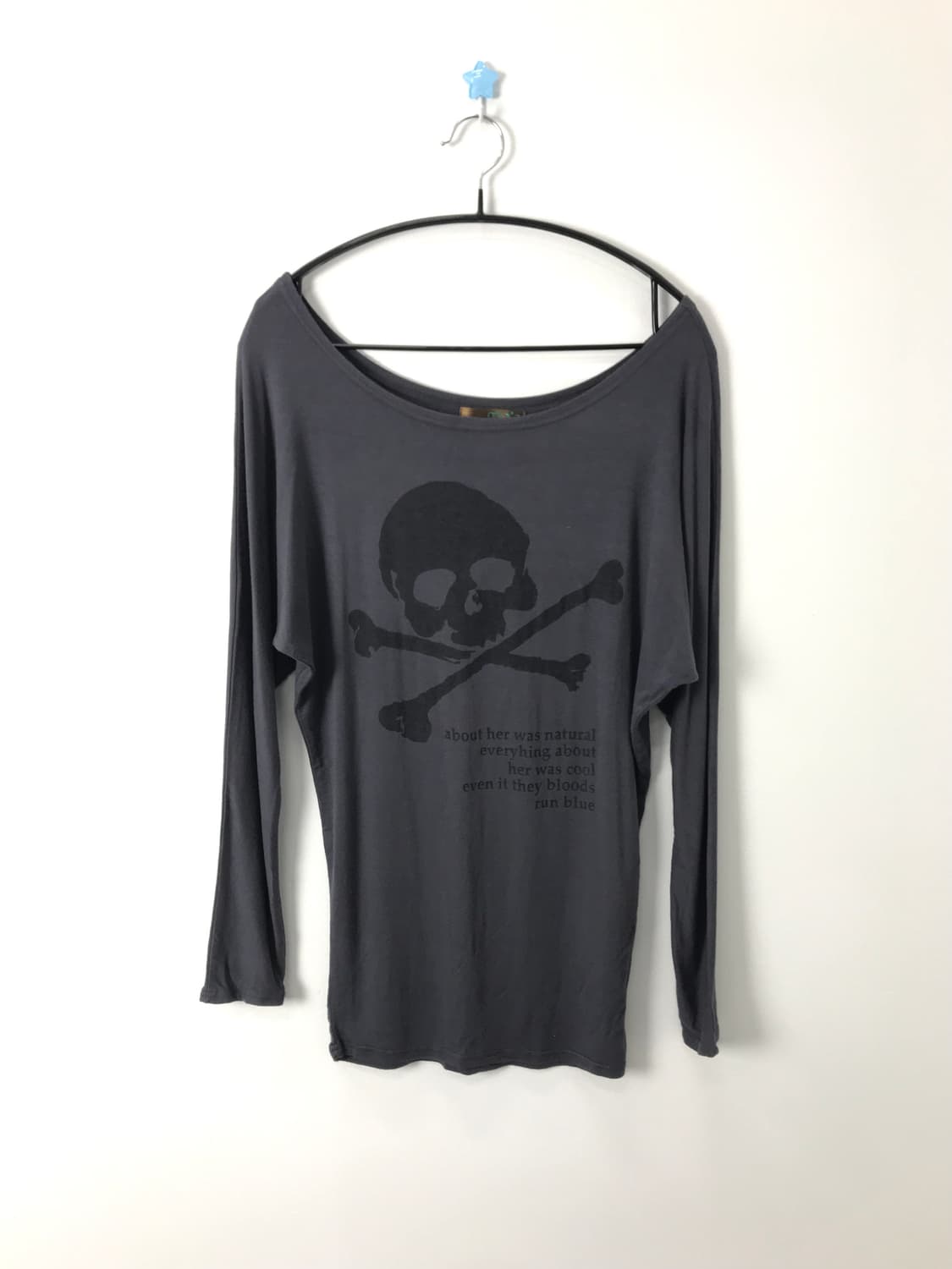 Mo’a Archive Skull Graphic Boat Neck Top 상품이미지2
