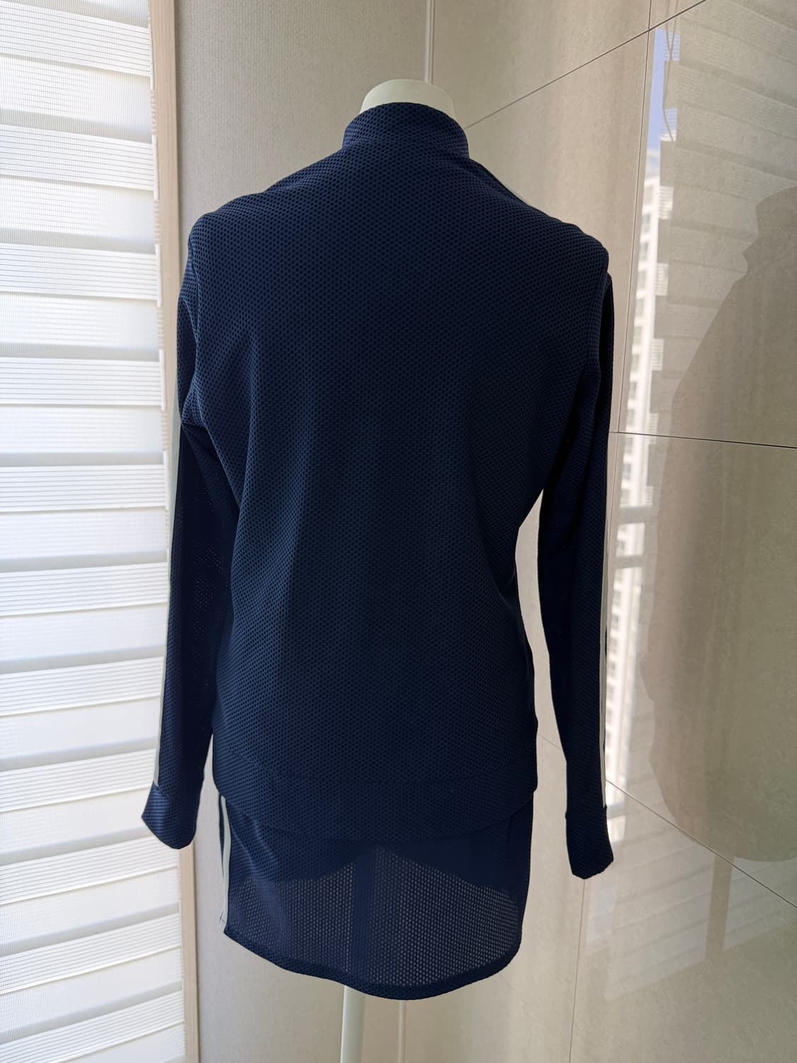 아디다스 골프 네이비 삼선 트레이닝 자켓 스커트 티셔츠 셋업 3피스 상품이미지3