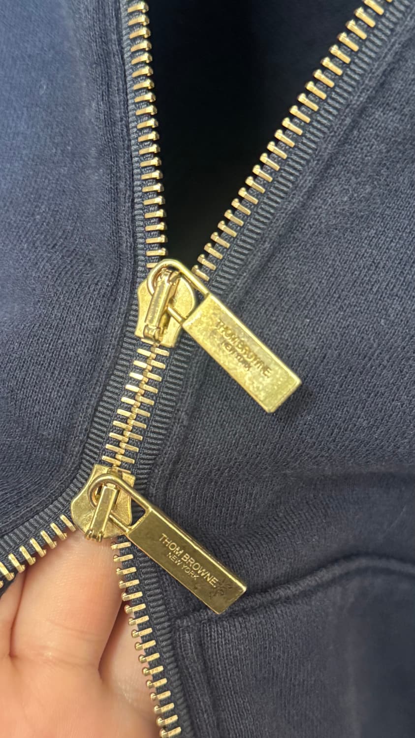 [3]톰브라운 네이비 후드집업  상품이미지4