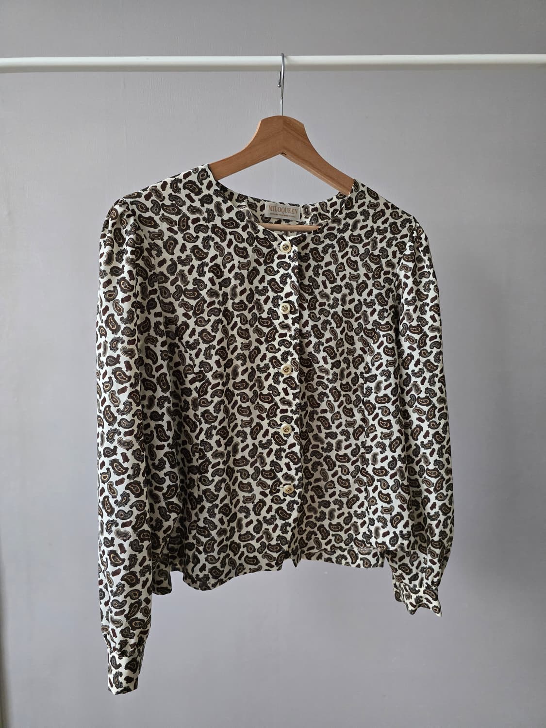 빈티지 페이즐리 블라우스 / made in Japan 상품이미지8