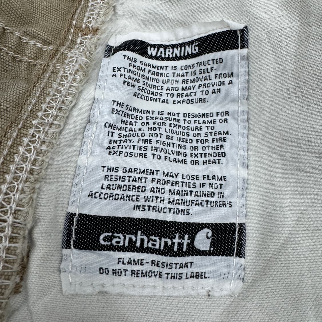 칼하트 OG 카펜터 FR 덕캔버스 와이드 워크팬츠 상품이미지9