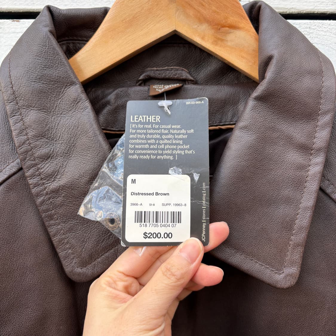 Vintage 빈티지 레더 가죽 자켓 (새상품) 상품이미지4