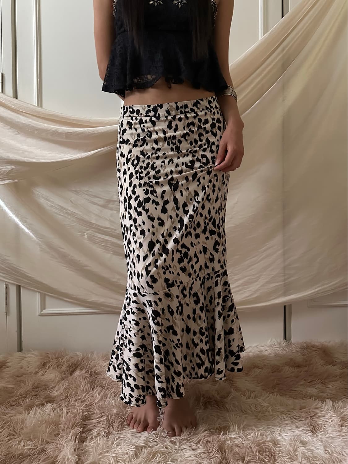 leopard long skirt 상품이미지2