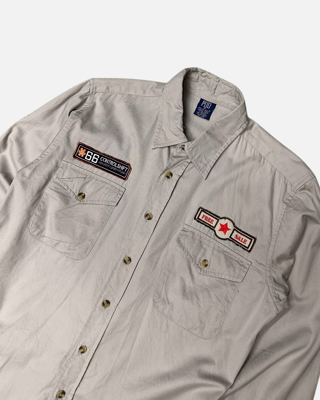PDD patch pocket beige shirt 상품이미지2
