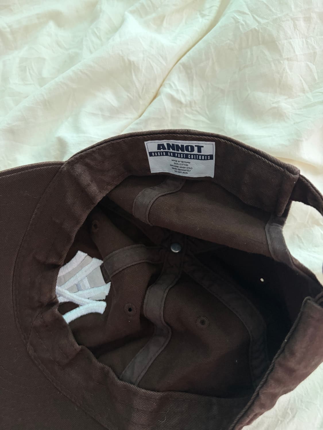 아노트 ANNOT AN Logo Washing Cap Brown 캡 모자 상품이미지2