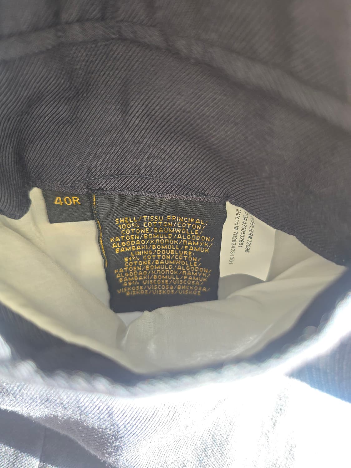 RRL 테일러링 코튼 핀스트라이프 자켓 (Made in Italy 상품이미지7