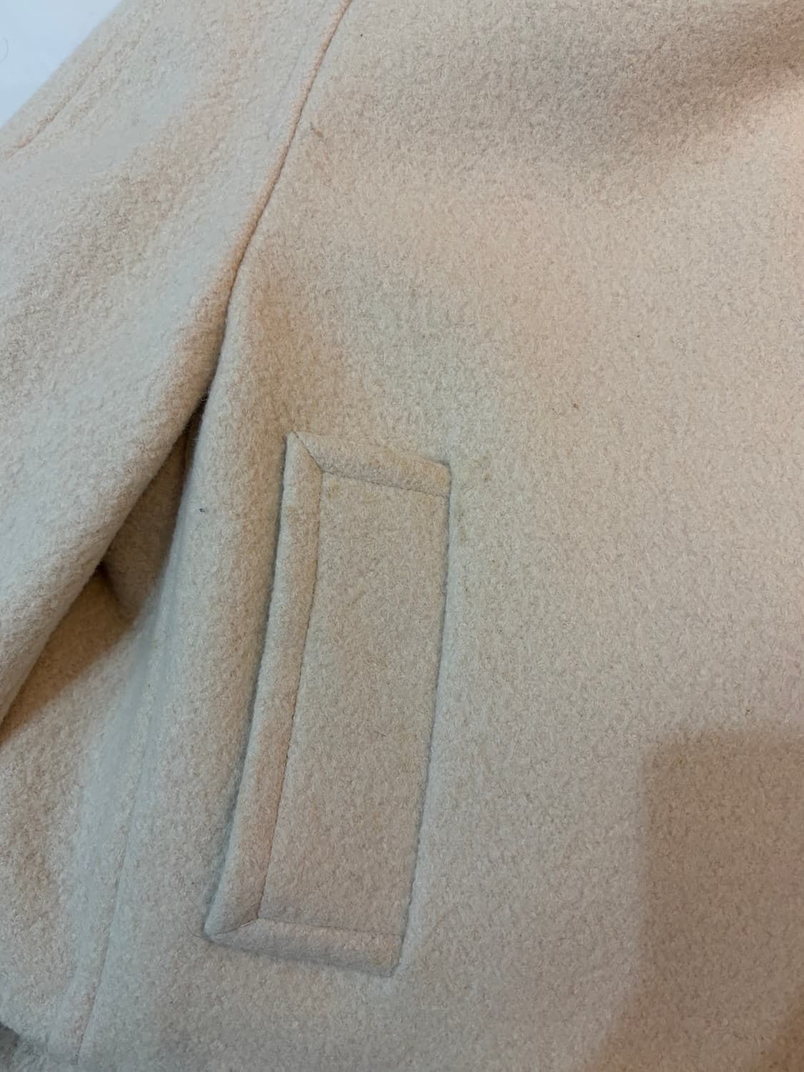 Le 르 알파카 하이넥 코트 자켓 크림색 상품이미지7