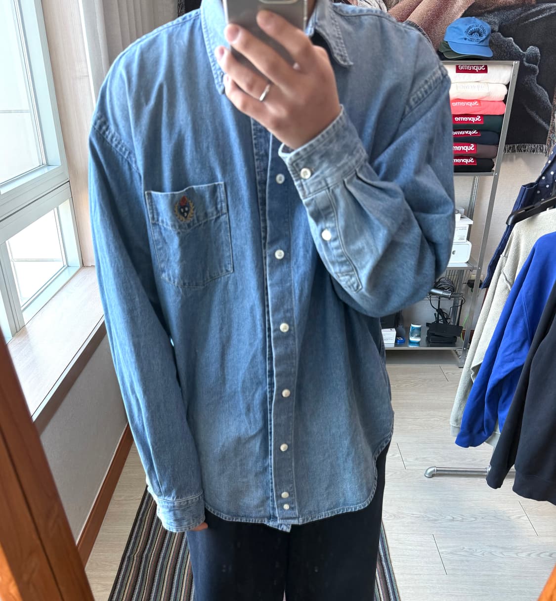 헤리티지플로스 데님 셔츠 상품이미지1