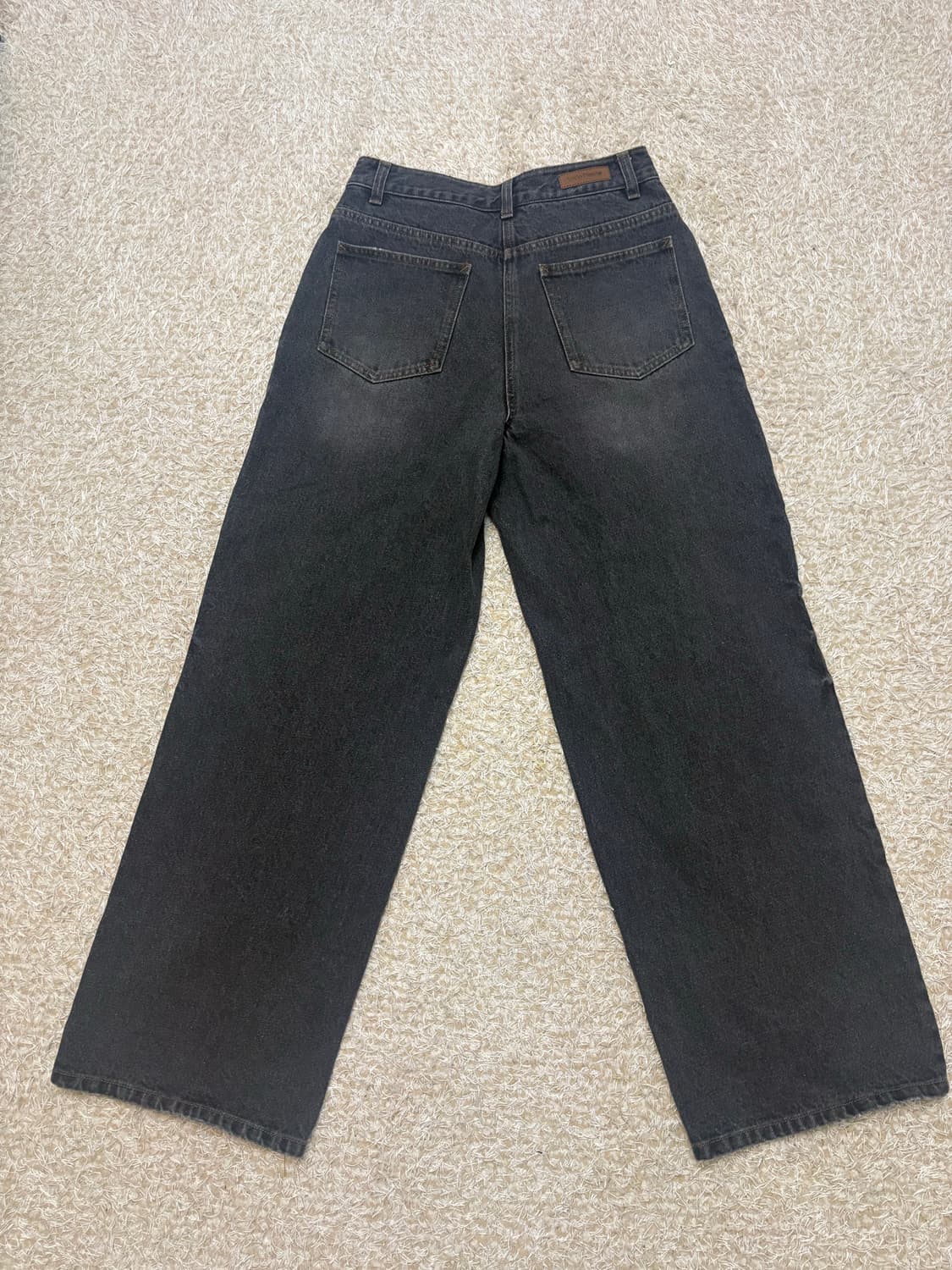 럭키슈에트블랙데님와이드진 상품이미지3