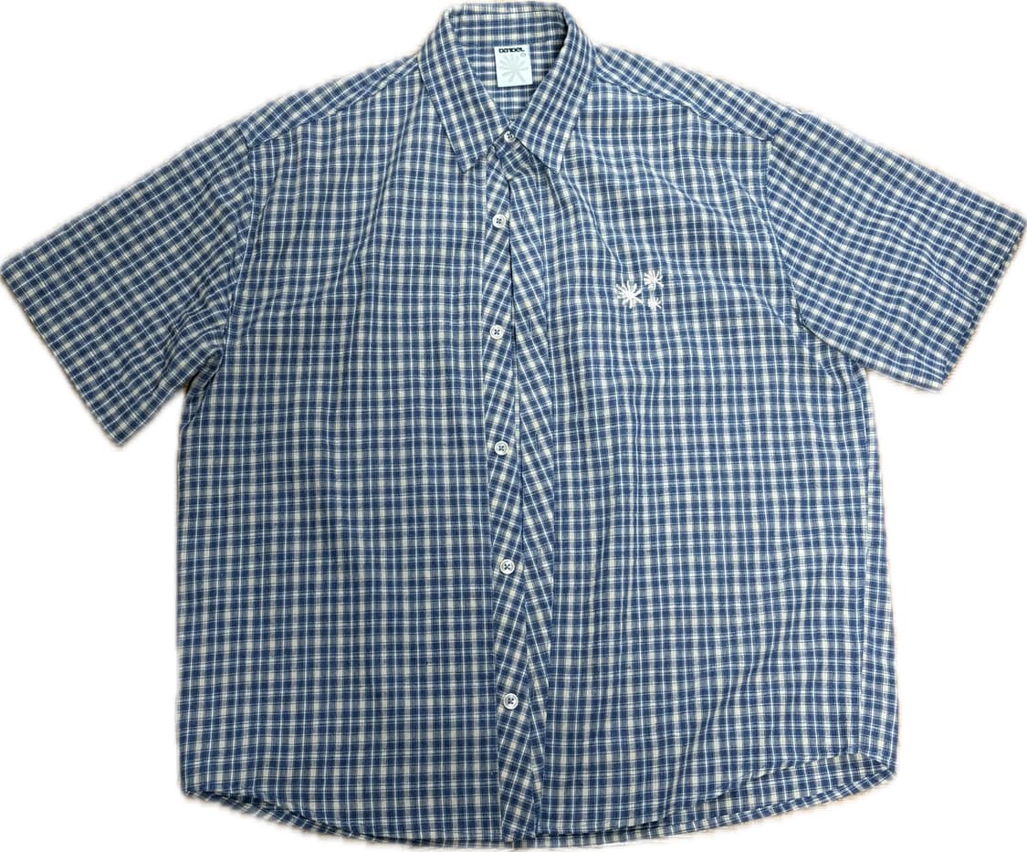 단델 DD breezy plaid check shirt (SKY BLUE 상품이미지1