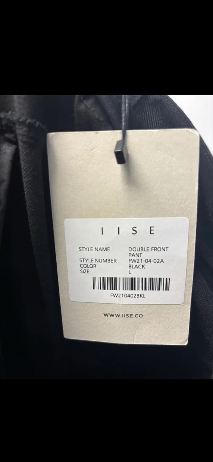 (미착용 새상품) IISE 이세 남성 더블 프론트 팬츠 상품이미지5