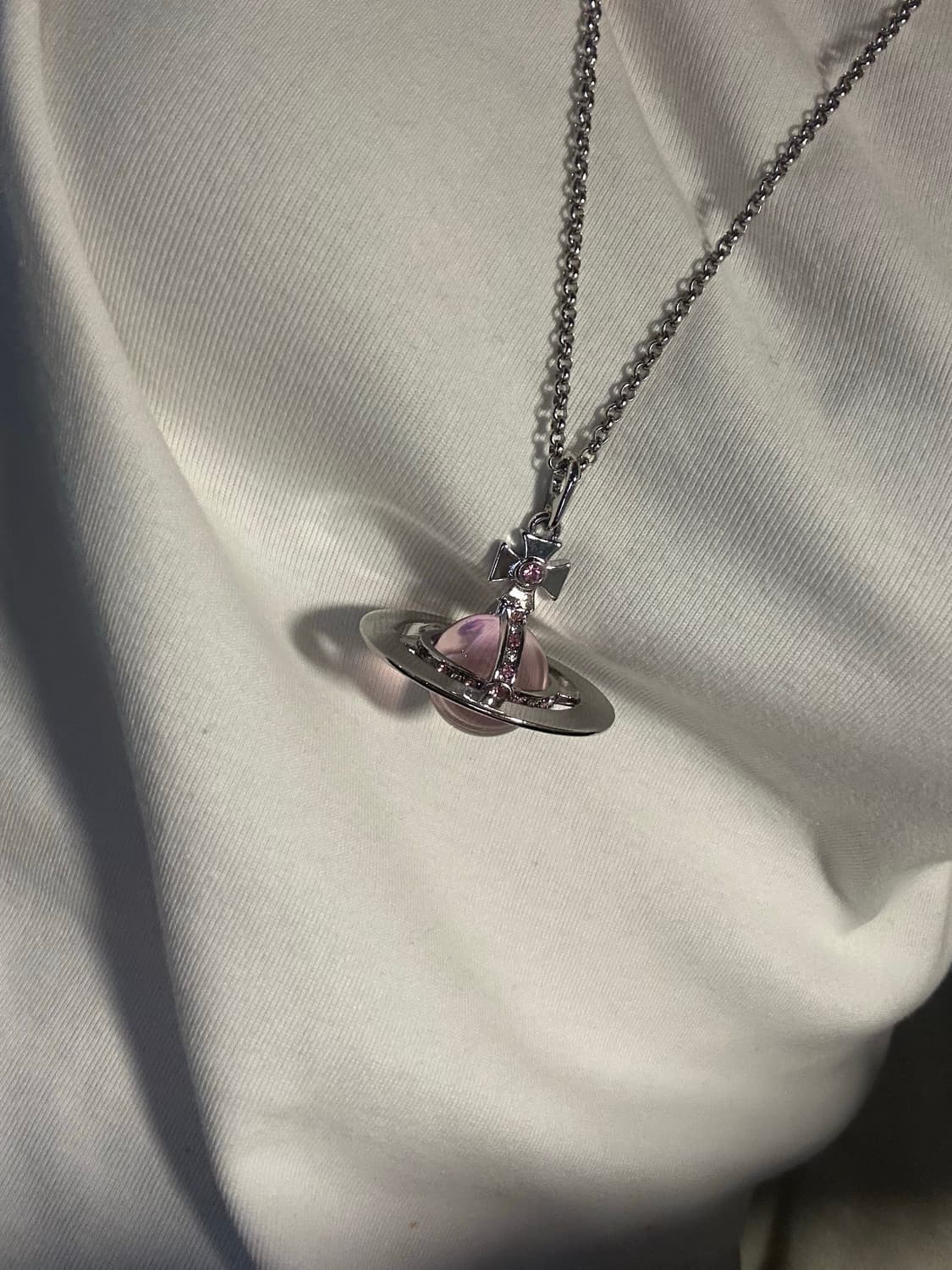 비비안웨스트우드 오브 빅 핑크 목걸이 orb 상품이미지1