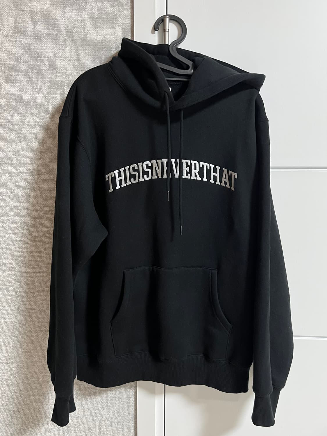 디스이즈네버댓 블랙 아치로고 후드티 L 상품이미지1