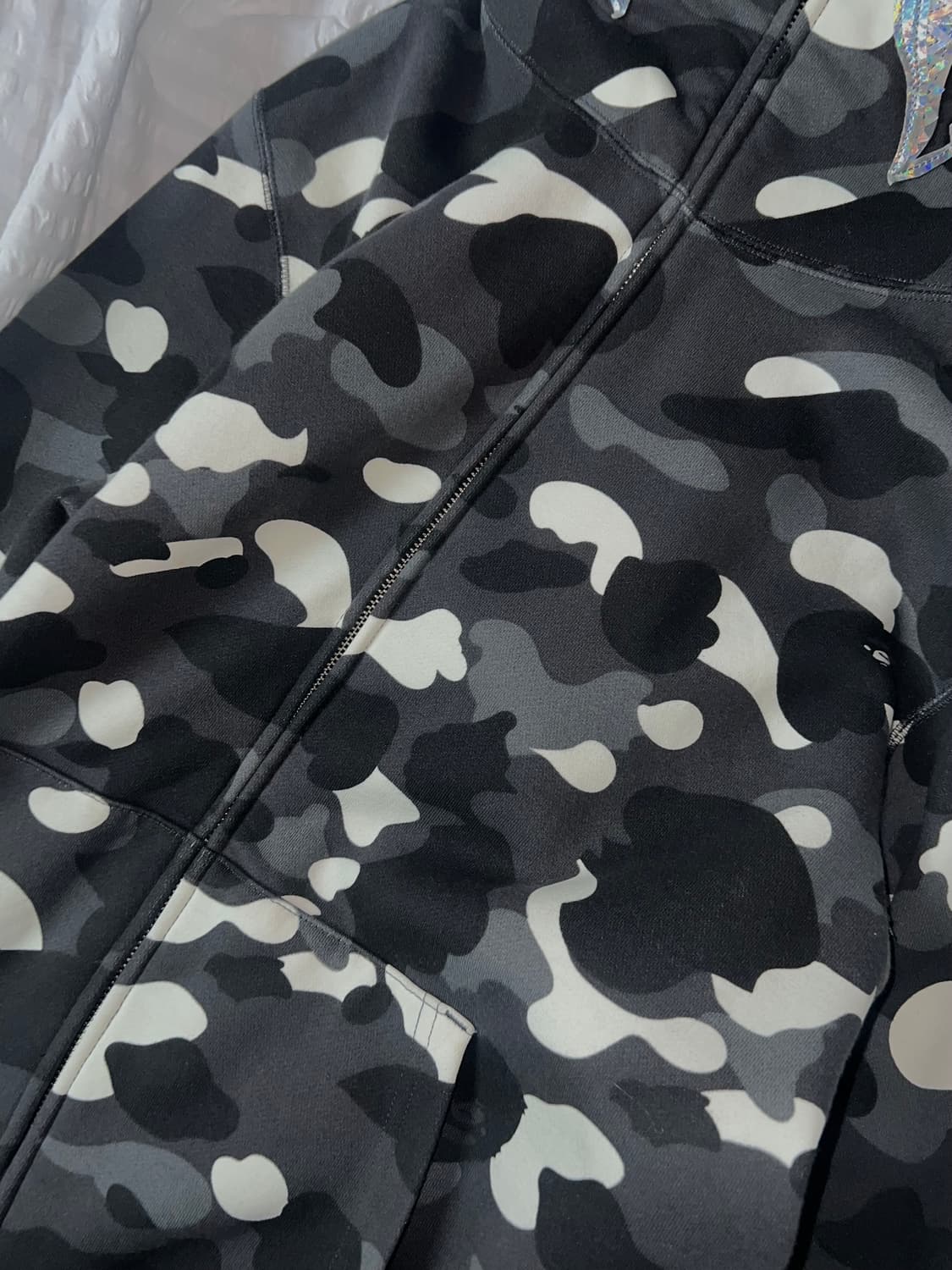 Bape 베이프 City Camo Shark  Zip Hoodie L  상품이미지5