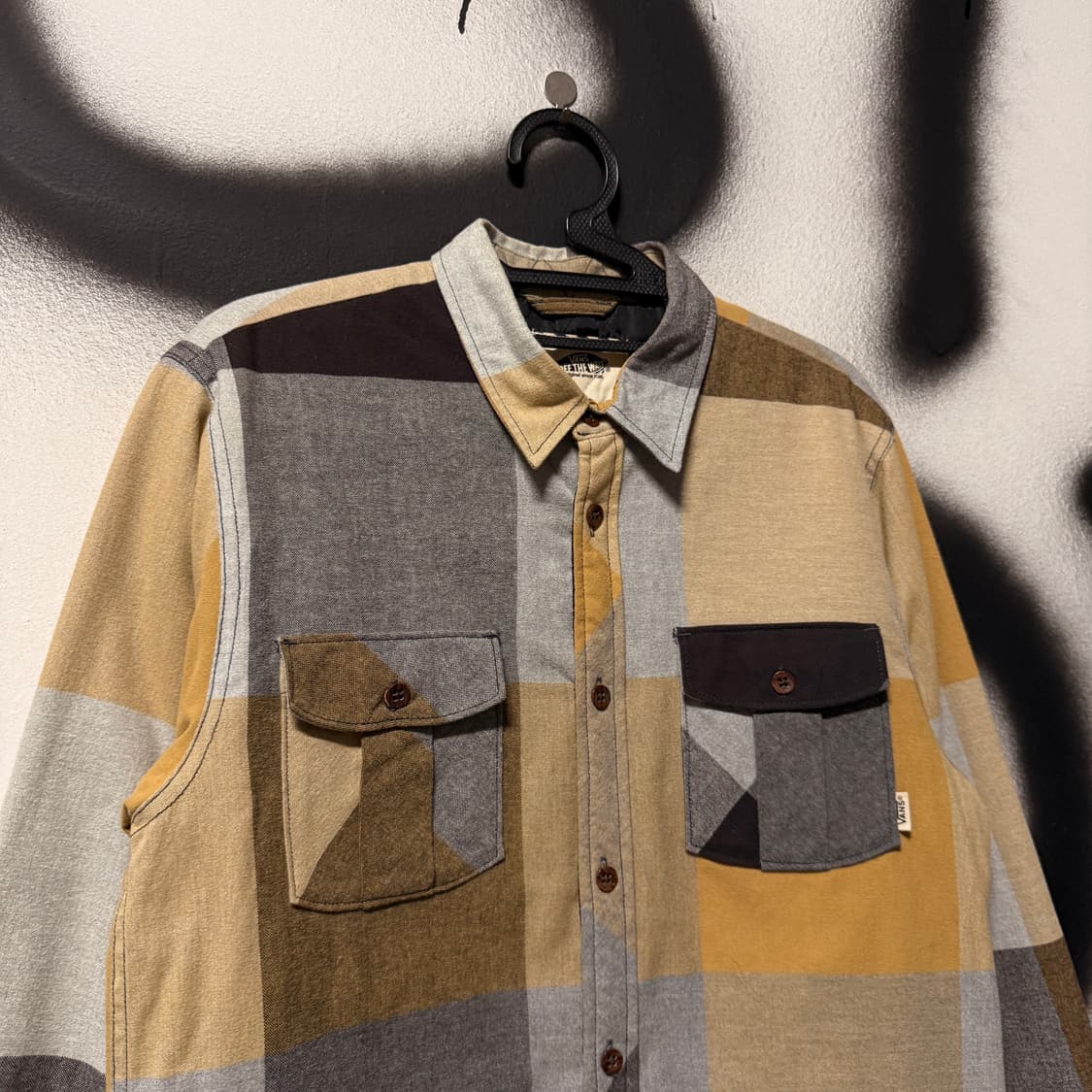 VANS 반스 투포켓 멀티 체크 패턴 퀼팅 셔츠 상품이미지3
