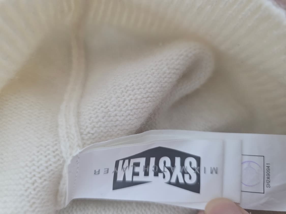 시스템 SYSTEM 레이어드넥 울캐시미어 니트 100ㅡ110 상품이미지5