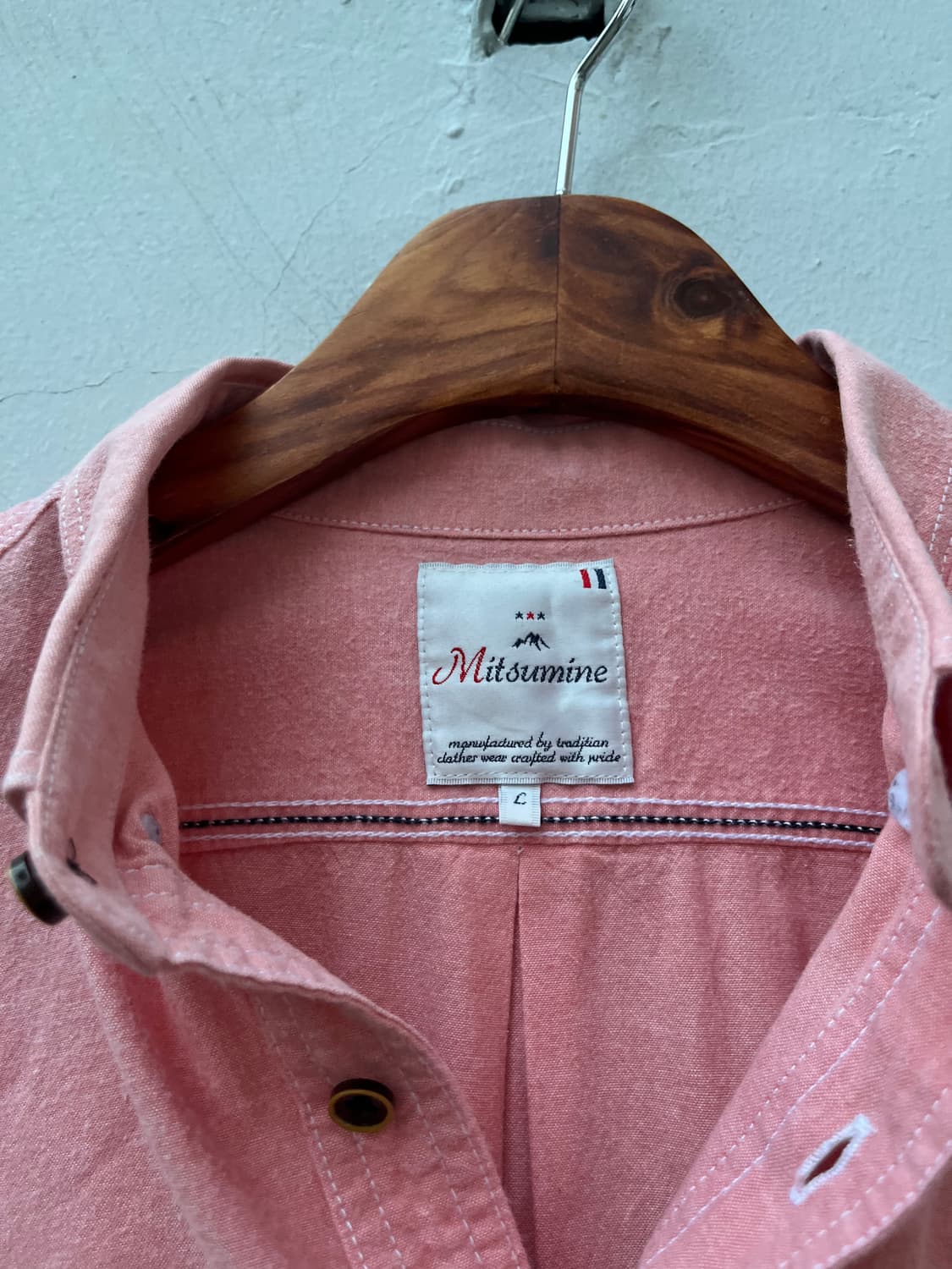 Harris Tweed 핑크컬러 셔츠  상품이미지7