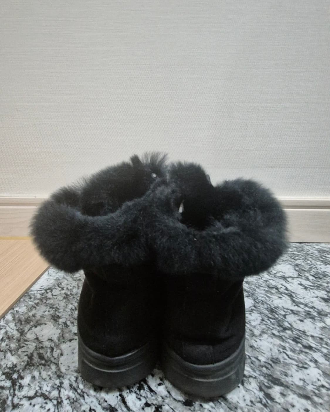 블랙 털 스웨이드 부츠 워커 250 상품이미지3