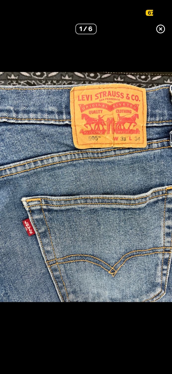 리바이스 505 31/34 상품이미지1