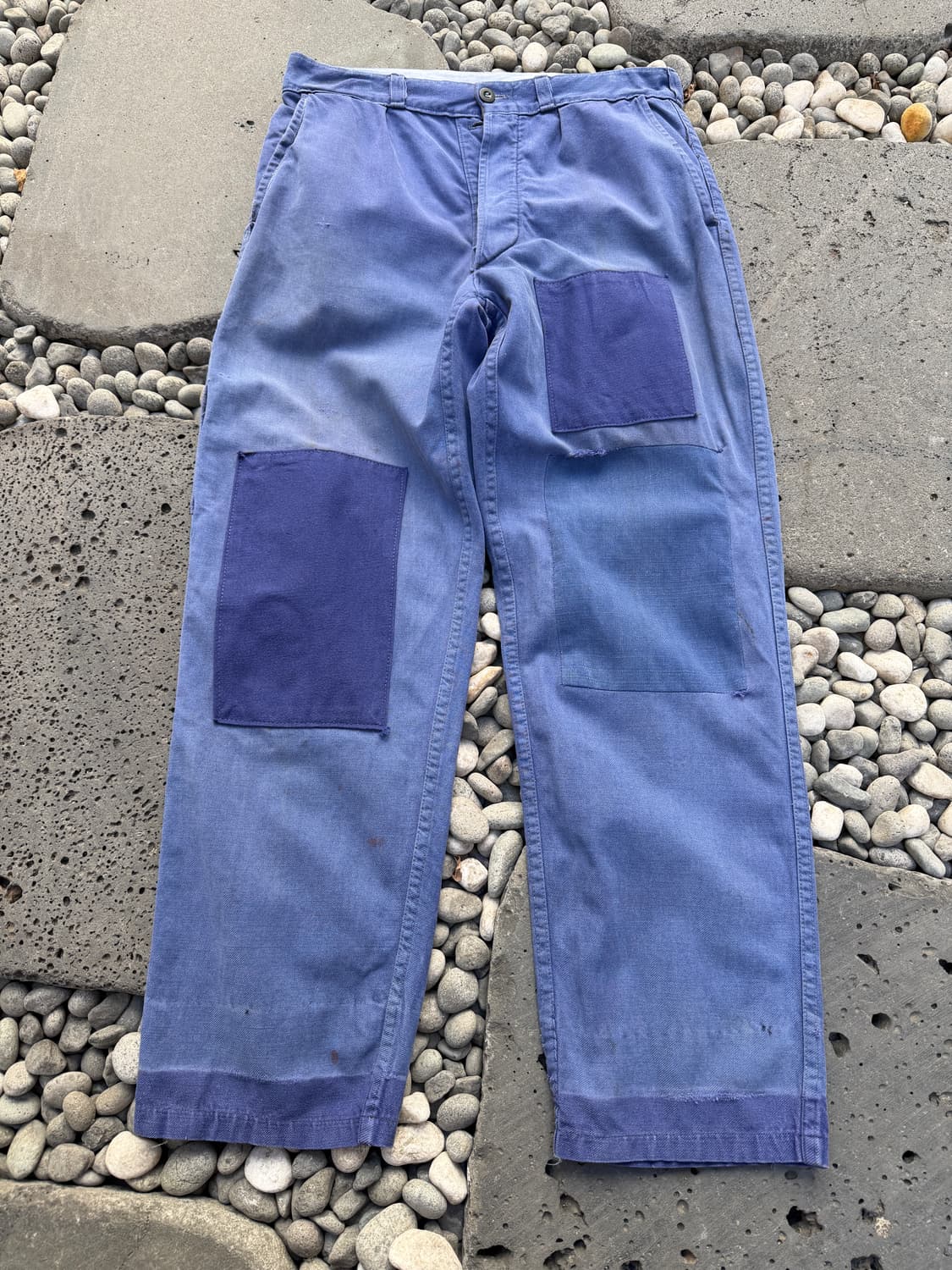 OLD VINTAGE WASHED PATCHWORK 프렌치워크팬츠 상품이미지1