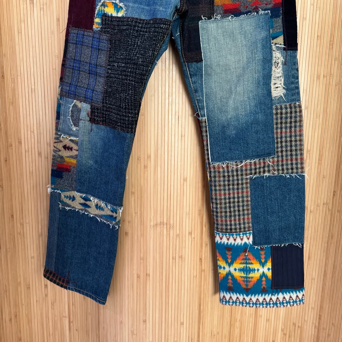 준야와타나베x펜들턴x리바이스 패치워크 데님 팬츠 상품이미지5