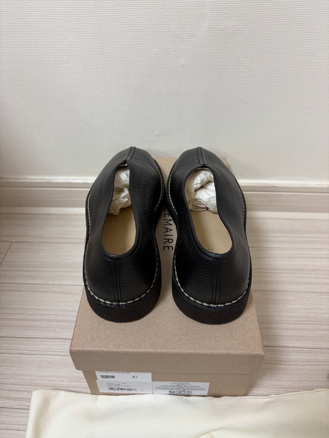 [41] (새상품) 르메르 파이프 크레페 레더 로퍼 상품이미지3