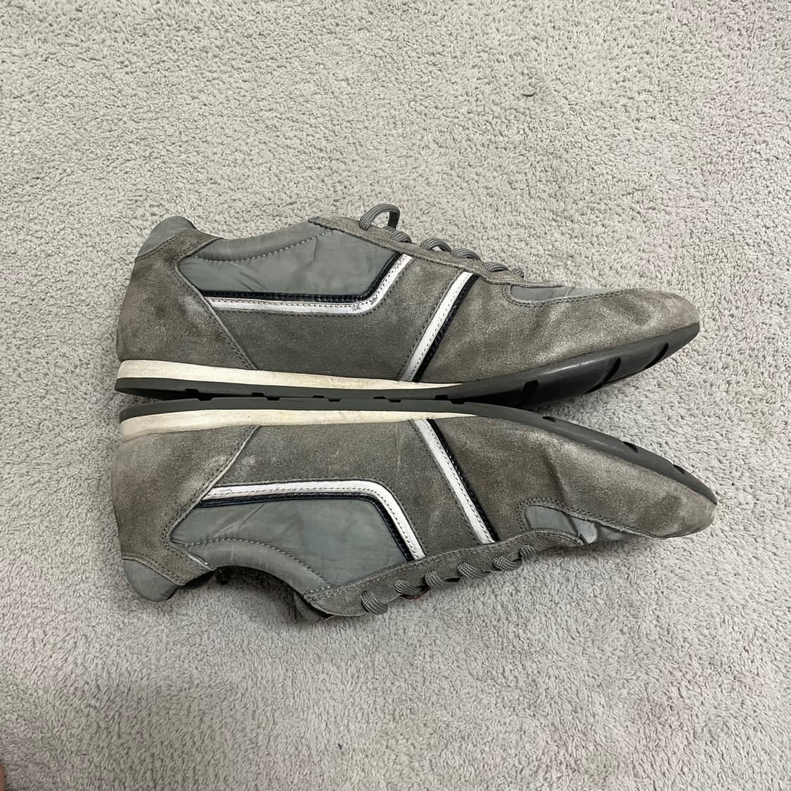 275) 프라다 스포츠 스웨이드 나일론 매치레이스 스니커즈 그레이 상품이미지4