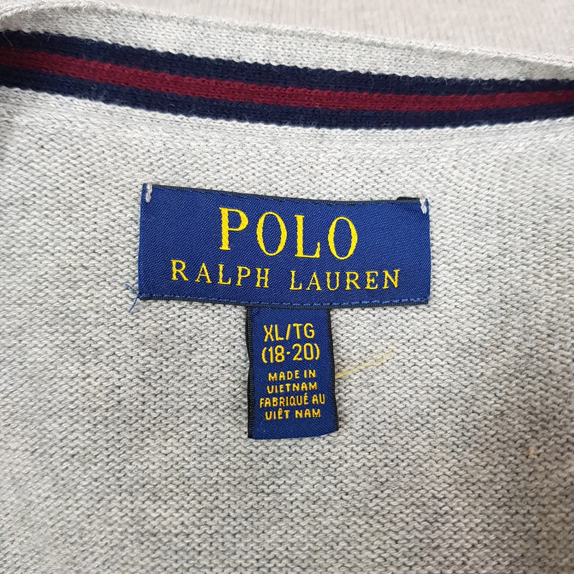 폴로 랄프로렌  코튼 브이넥 버튼 가디건 보이즈 XL사이즈 상품이미지5