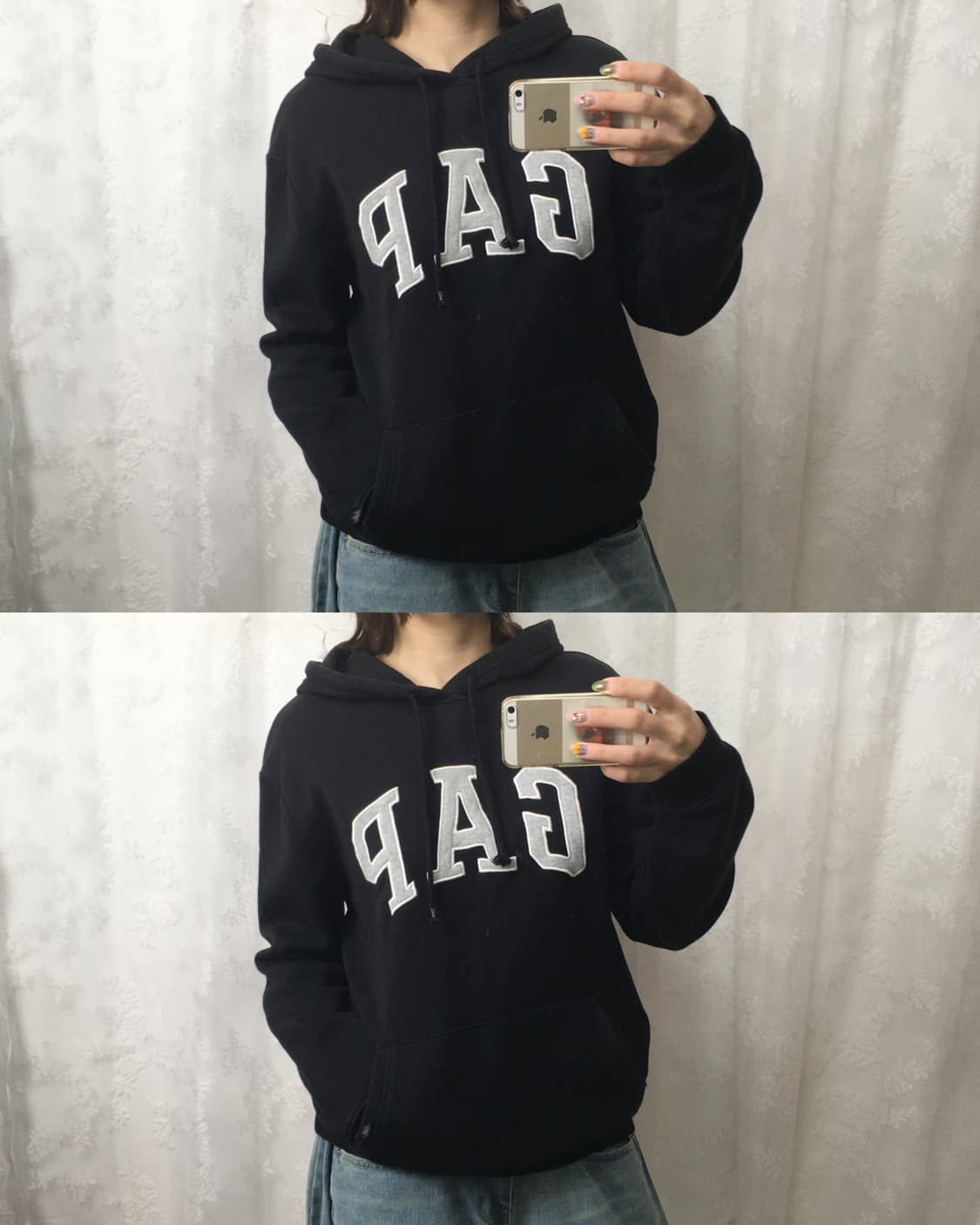 GAP Black Pullover Hoodie 상품이미지9