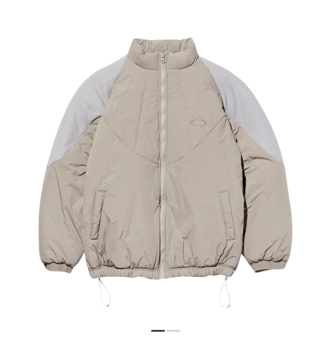 [L] 미스치프 롬버스 팀 다운 자켓 베이지 상품이미지1